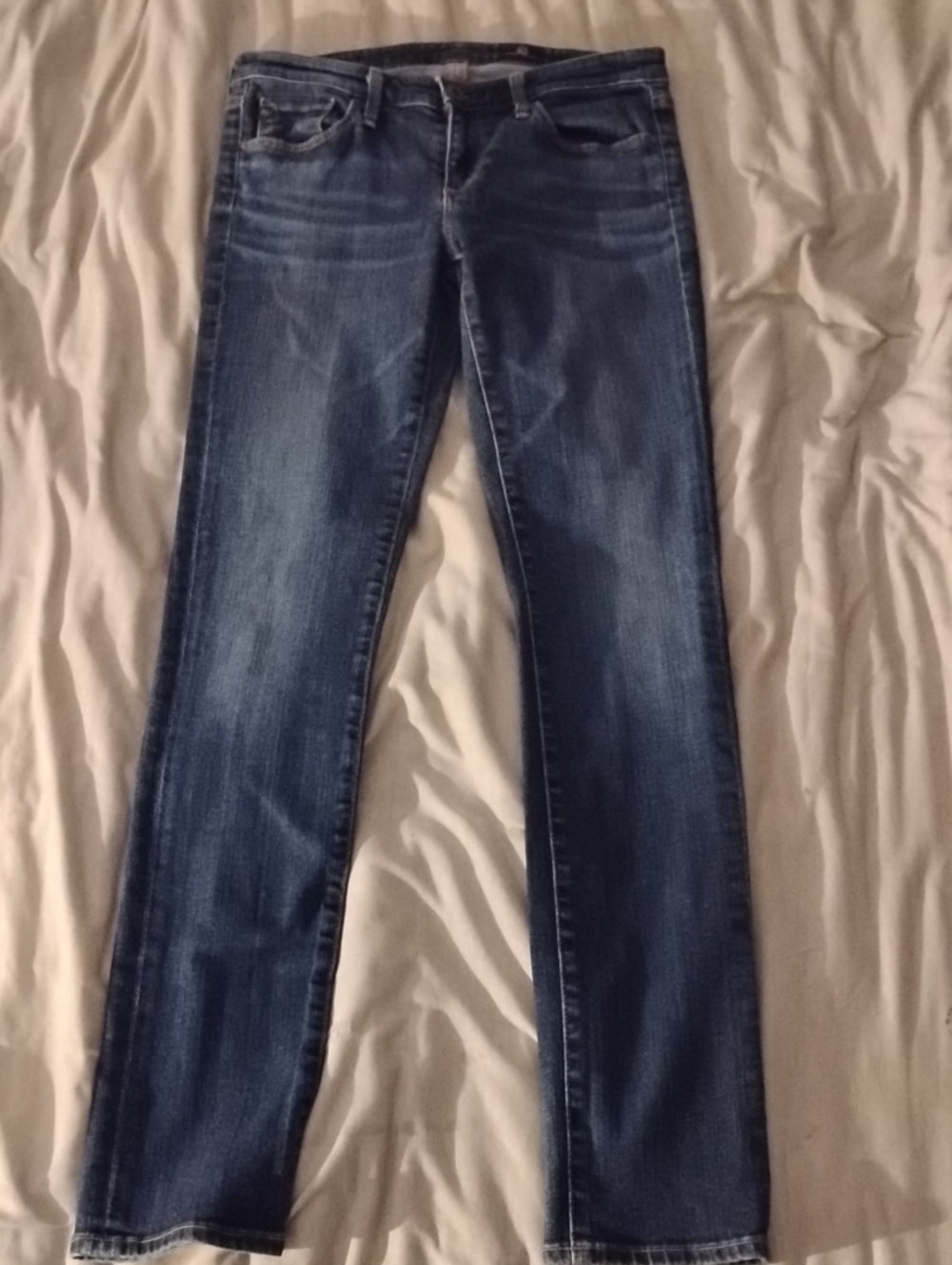 AG Adriano Goldschmied Women's Skinny Jeans in Dark Blue Wash